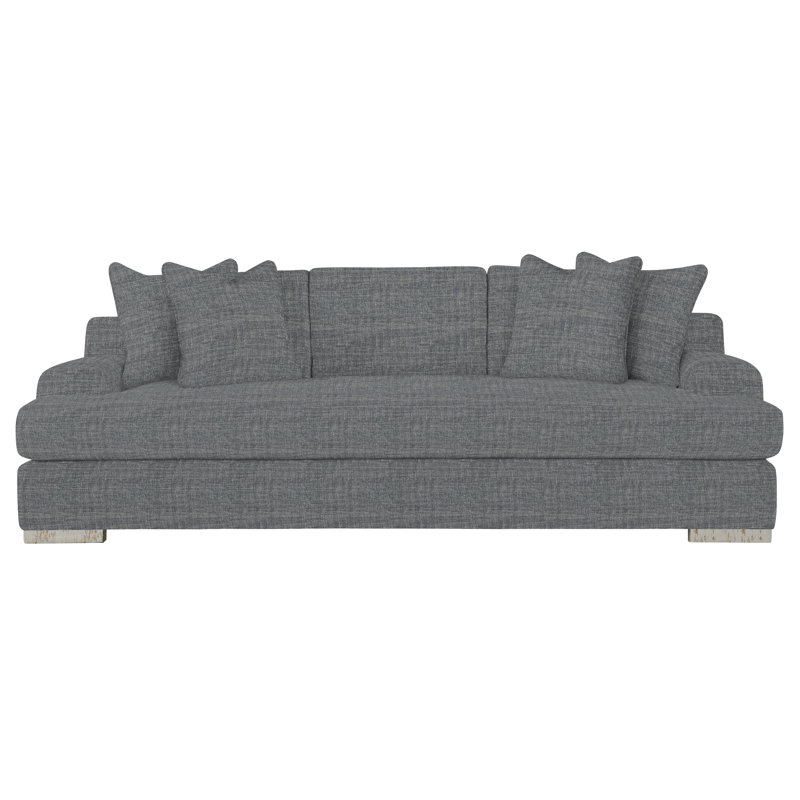 Andie Loveseat, Dark Grey Chenille 5533-011, Antique White