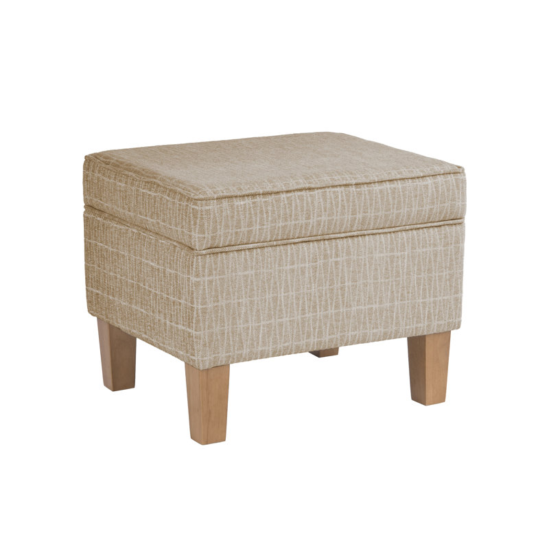 Gorton Medium Storage Ottoman, Tan Geometric