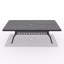 Ensemble de salle à manger 9 pièces en fonte d'aluminium toutes saisons, comprenant 8 chaises pivotantes et une table rectangulaire avec cadre noir-871797641