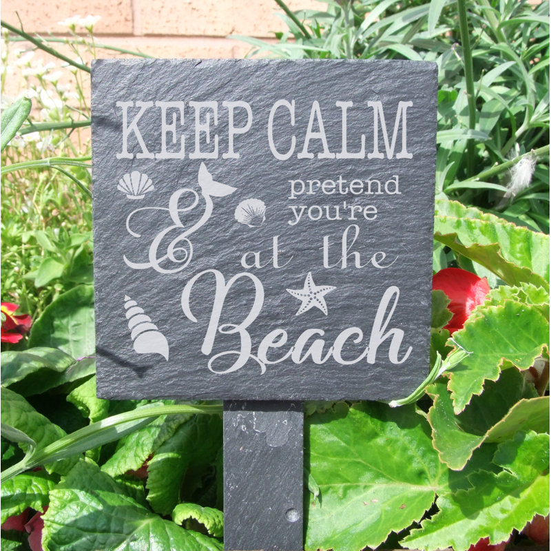 Woodway Stone Plants & Flowers Garden Sign