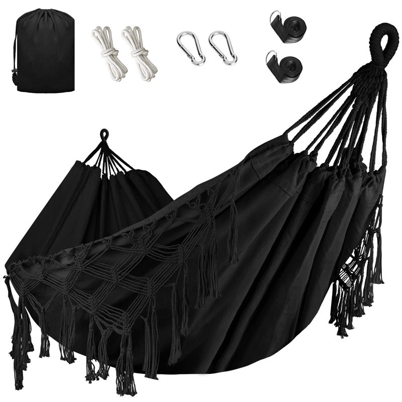 Hamac double, paquet de 1 (noir), Black