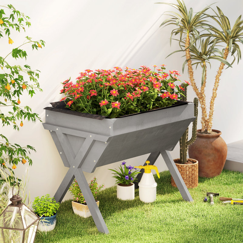 Wood Raised Garden Bed