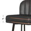 30" Swivel Counter Height Bar Stools with Backs, Kitchen Island Stools with Channel-Tufted Shell Back, Padded Seat and Metal Legs with Footrest-1502959241-1507673925-1507673921