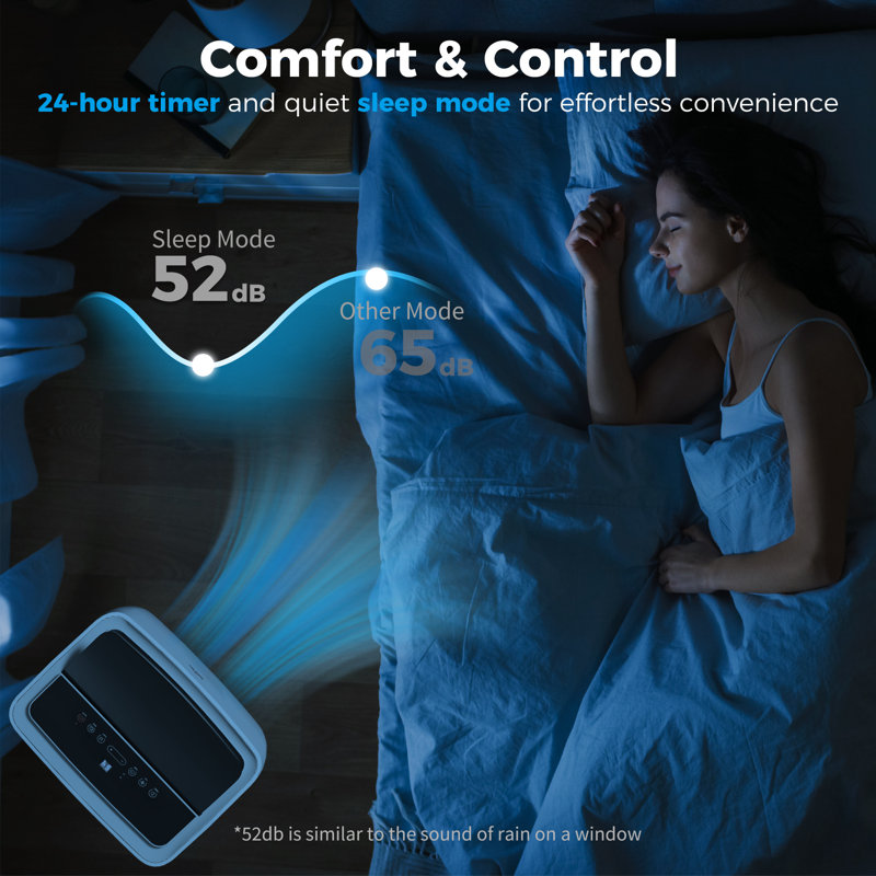 Mobile 14000 BTU Portable Air Conditioner with Remote