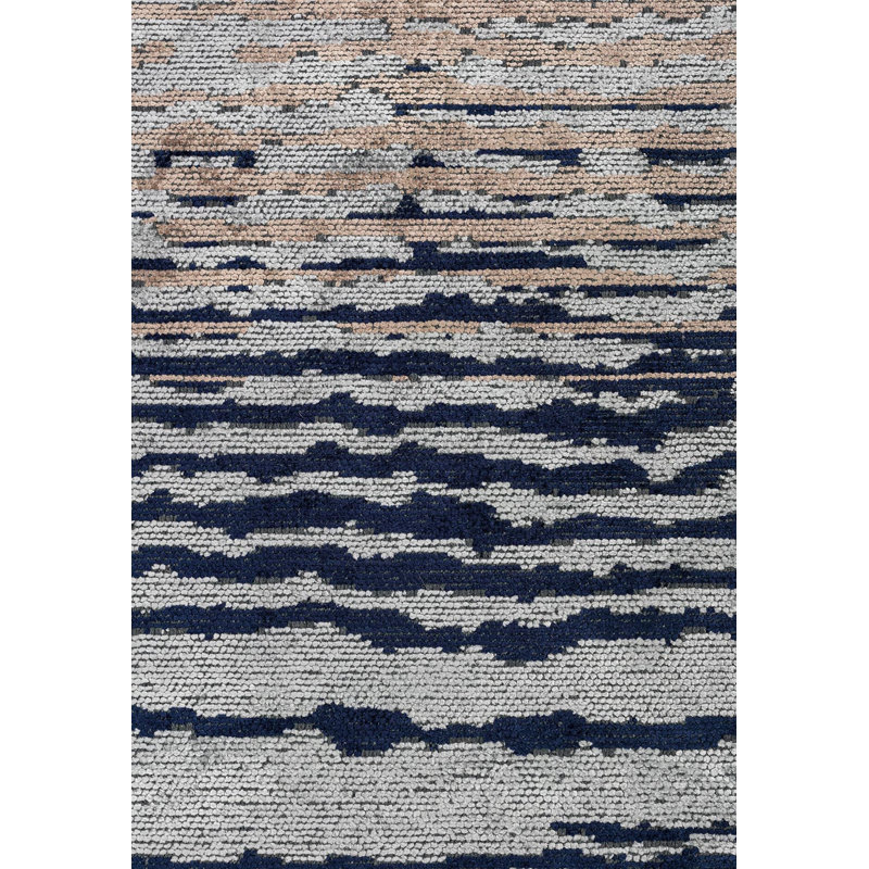 Tapis Modern Modern Wavy Lines, Rectangle 9 pi 10 po x 14 pi