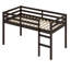Lit mezzanine en bois avec échelle-1049872958