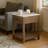 Solid Mango And Travertine 1 Drawer Accent_End Table