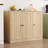 Buffet Cabinet With 3 Door, Kitchen Storage Cabinet With Adjustable Shelf, Coffee Bar Accent Cabinets For Living Room, Entryway, Oak-1654900052