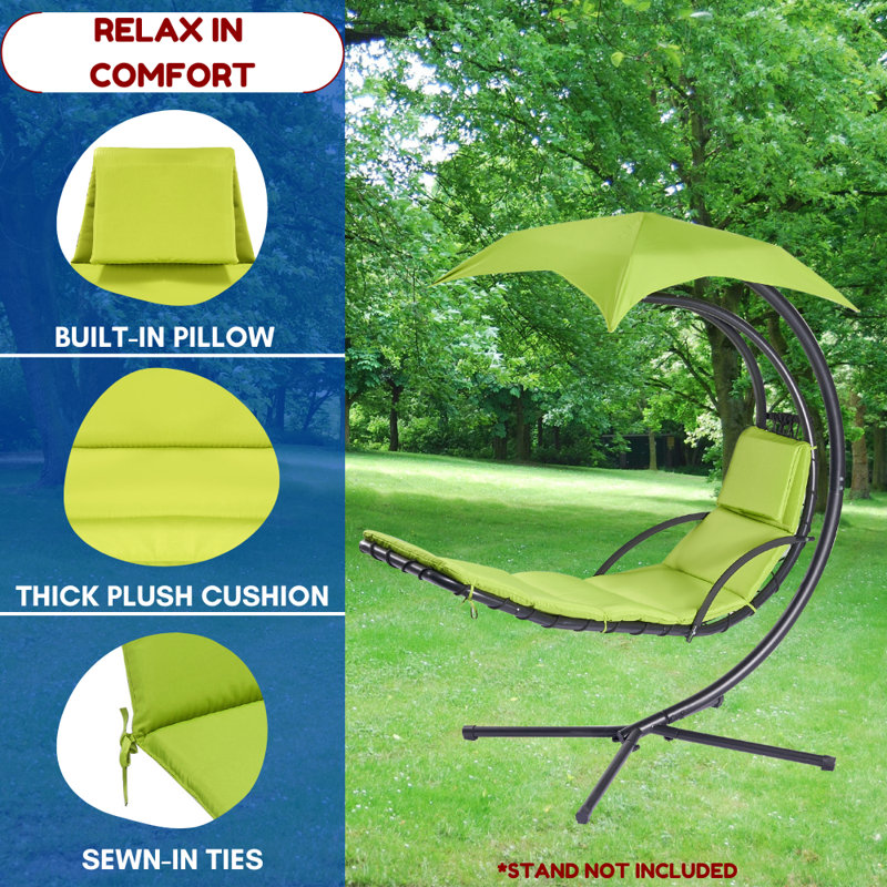 Outdoor 2'' Lounge Chair Seat Cushion, Green