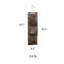 Rangement mural suspendu en toile brune pour outils de jardin
