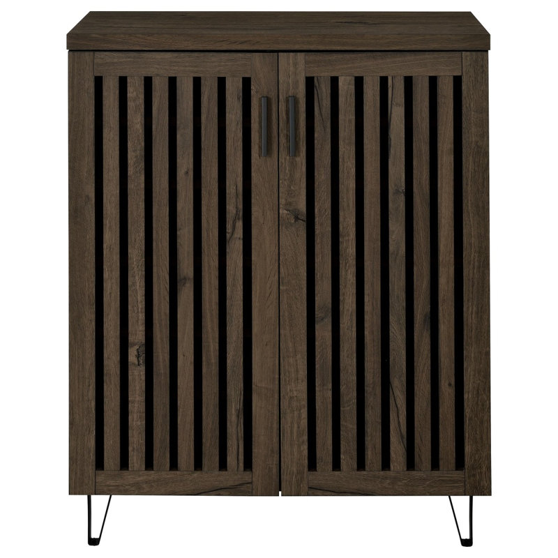 Armoire de rangement 2 portes Clackamas, Chêne