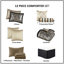 Édredon 12 pièces avec draps en coton, noir, grand lit. Comprend un édredon, des taies décoratives, des oreillers, une jupe de lit et des draps. Ravissant motif cachemire. Facile et pratique à entretenir. Nettoyage exquis simple-117586270