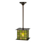 Luminaire suspendu carré à 1 lumières unique Utopia