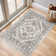 Medallion Non Slip Washable Rug(Brown)