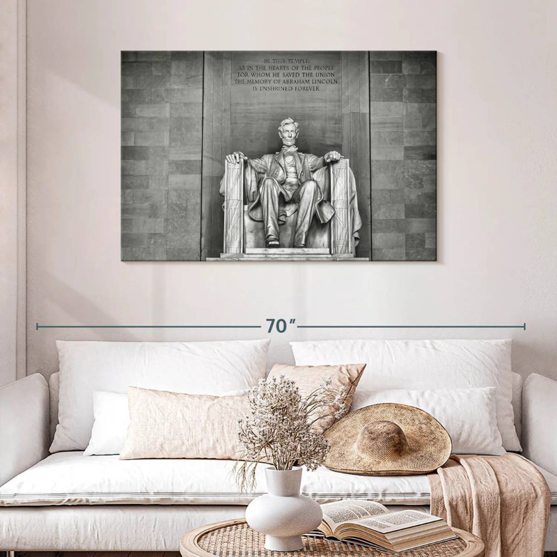 Lilie Lincoln Memorial Sculpture, 30" H x 45" W