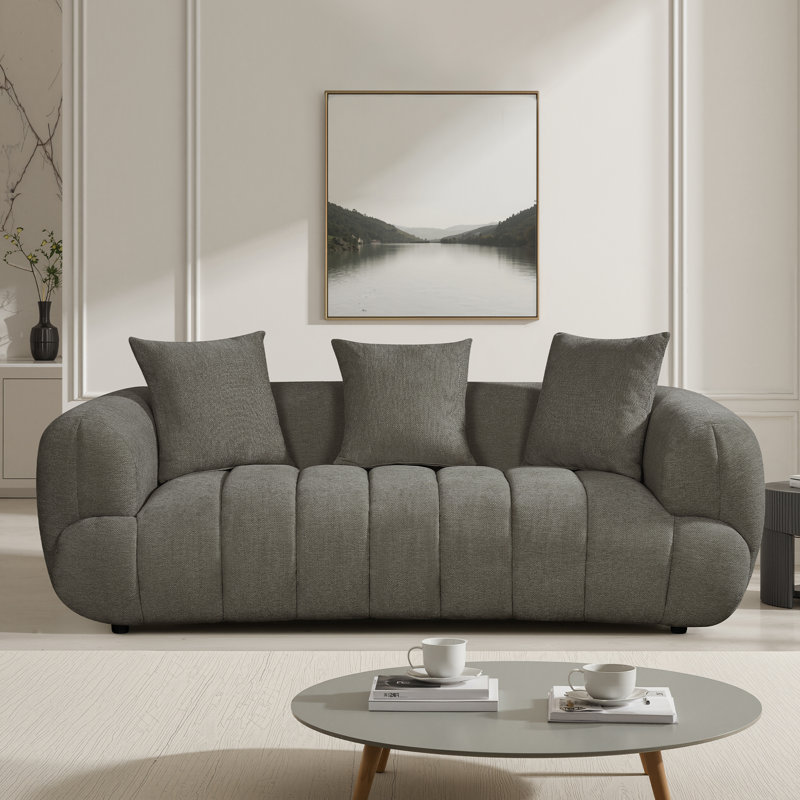 Alikhan 2 Seater Sofa, Grey, 3