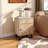 Afore Solid Wood Nightstand, Handcrafted Mango Wood Bedside Table with Drawer