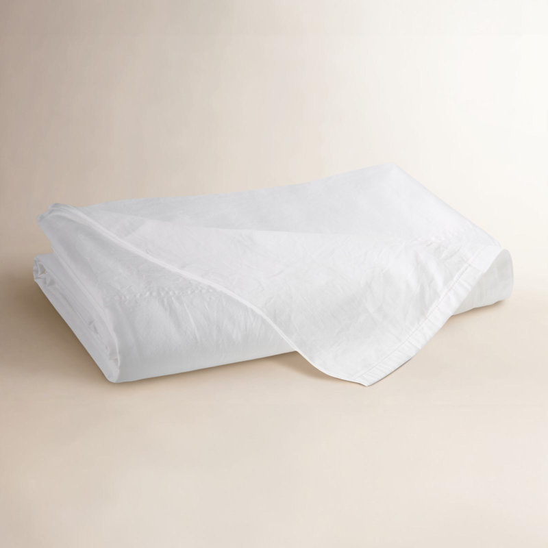 Cloud Soft Sateen Sateen Flat Sheet, Alpine White, Queen Flat Sheet