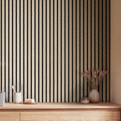 4 panneaux muraux à lattes de style pierre de L 106 po x l 12,6 po, panneaux insonorisants décoratifs pour murs et plafonds