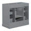 Meuble-lavabo 36 po sans lavabo, base d'armoire seulement, une armoire et six tiroirs-115300803