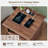 Farideh Wood 2 - Drawers Nightstand, Rustic End Table With Charging Station-61328962