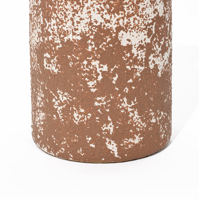 Stefanski 12.2"H Rustic Stoneware Tall Flower Vase for Home Decor, 12.2" H x 5.12" W x 5.12" D