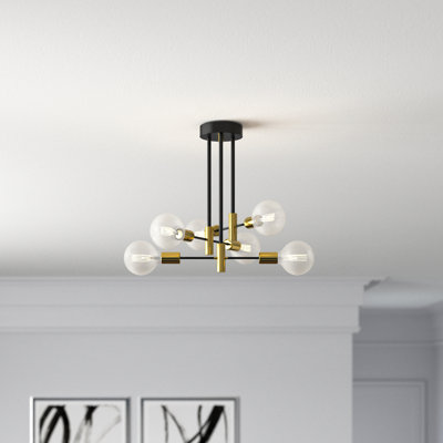 Plafonnier semi-encastré 6 lumières 12,8 po Rensselear