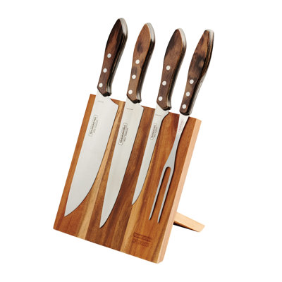 Churrasco Bbq 5 Pc Cutlery Set With Magnetic Block…