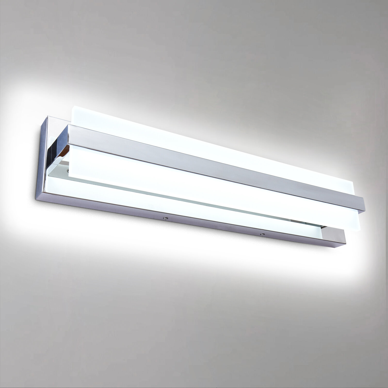 Orren Ellis Vanity Light Fixture, Dimmable Acrylic Led Modern Bathroom Wall  Lighting Over Mirror 23.6”, 6000k & Reviews