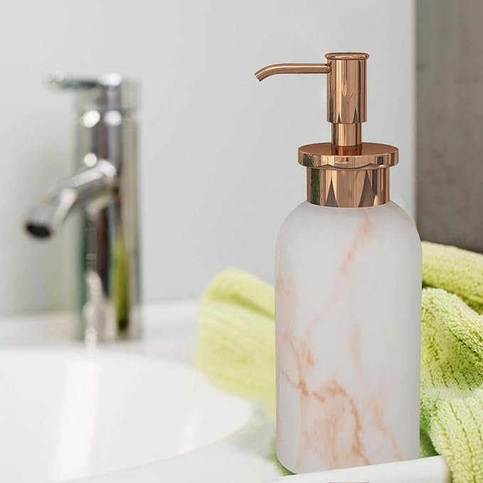 Distributeur de lotion | Parfait pour les accessoires de maison et de salle de bain | Bouteille rechargeable de pompe à savon et à lotion | Décoration de salle de bain moderne