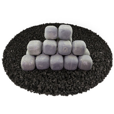 3'' Square Ceramic Fire Pit Accessory