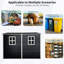Remise 4 x 8 pi avec plancher. Verrouillable, imperméable. -. Ventilation pour porte de patio, de jardin, de pelouse - noire verrouillable 8 x 4 pi. Imperméable, et pour pelouse, patio
