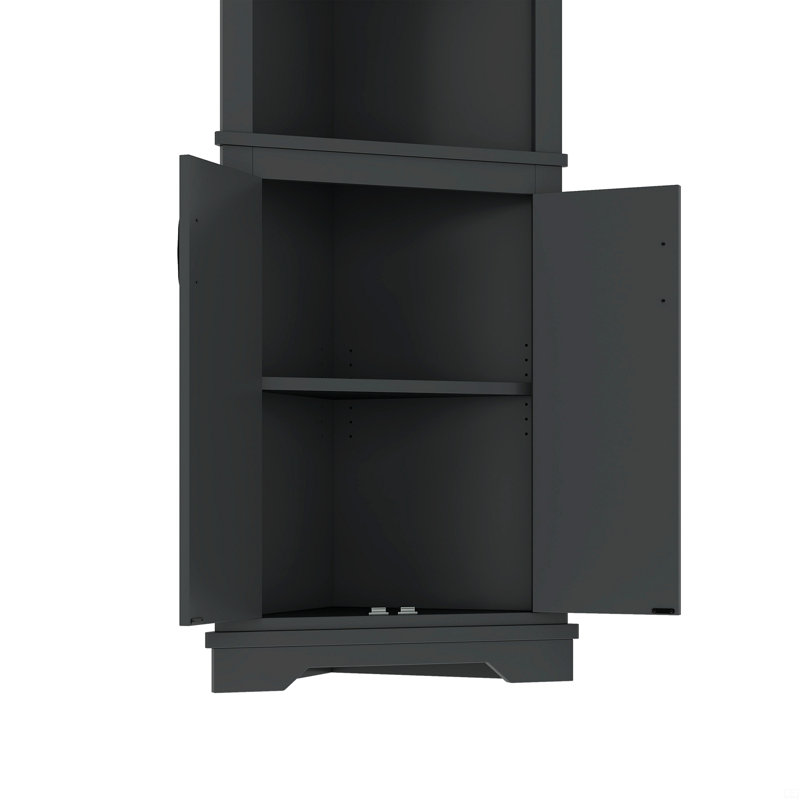 Grande armoire d'angle avec portes