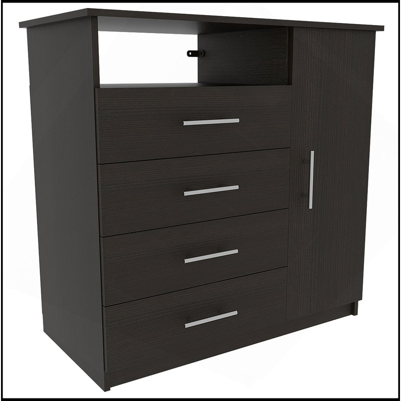 Commode simple à quatre tiroirs Carolina