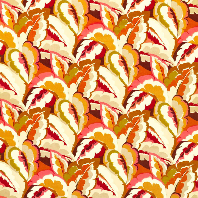 Calathea Fabric, Orange