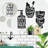 Text & Numbers Non-Wall Damaging Wall Decal