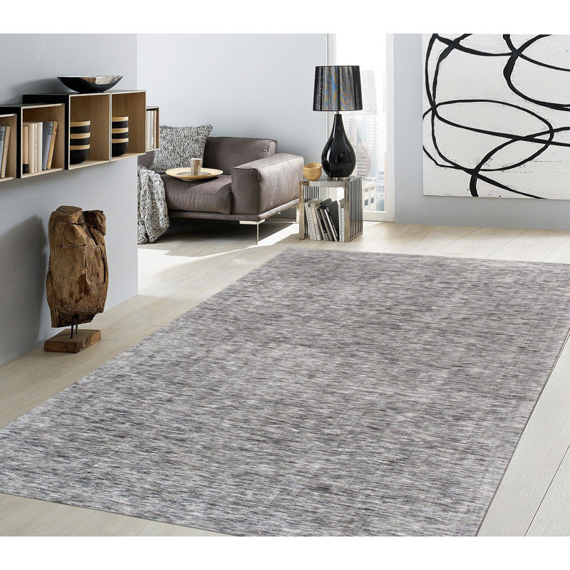 Xantia Abstract Area Rug in Gray