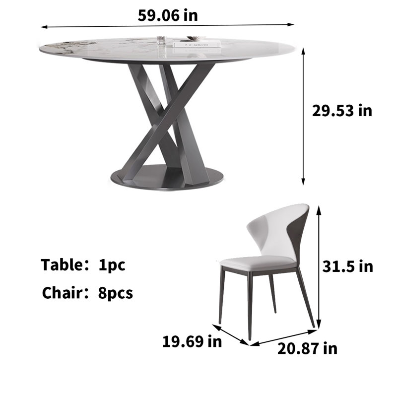 Ensemble de salle à manger italien, 9