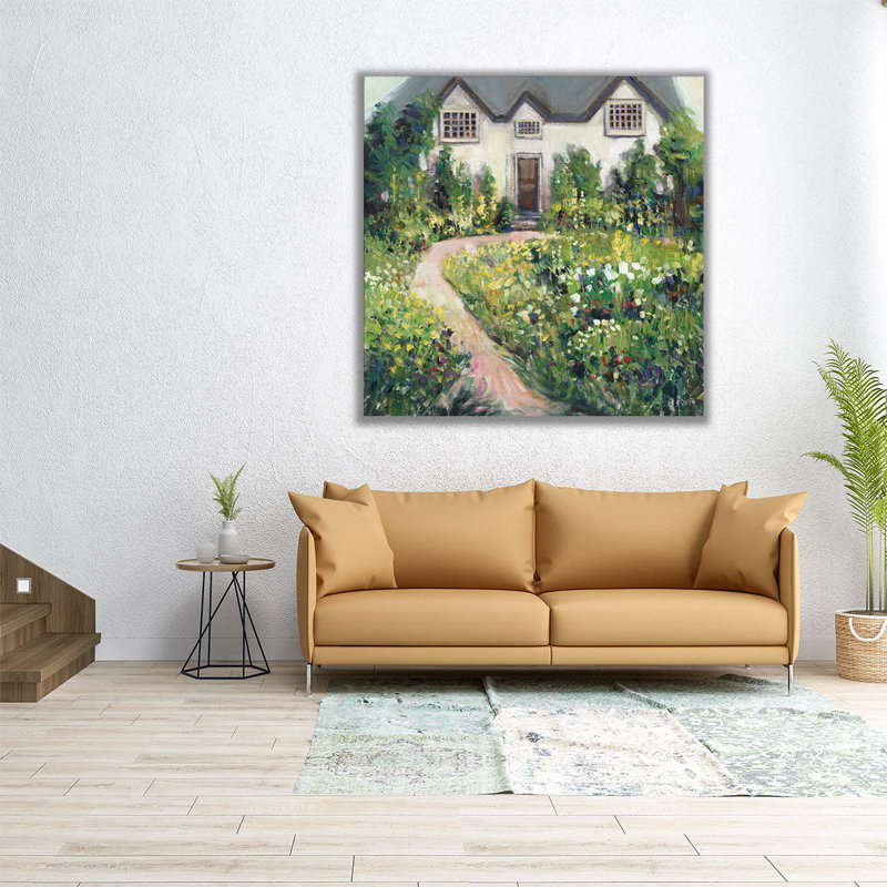 «Garden Cottage I», reproduction d'art sur toile, H 12 po x l 12 po