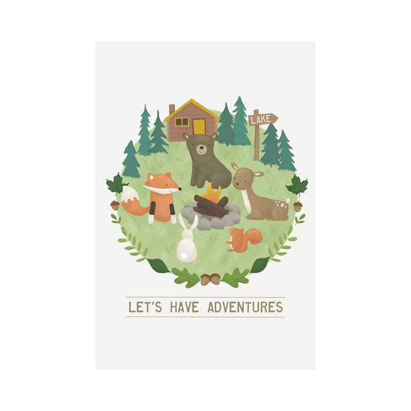 Forest Adventure II by Dana Saulnier - Wrapped Canvas Gallery-Wrapped Canvas Giclée, 101.6 cm H x 66.04 cm W