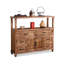 Buffet en bois massif café clair-2118126031