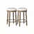 Beige Seat/ Light Oak Frame