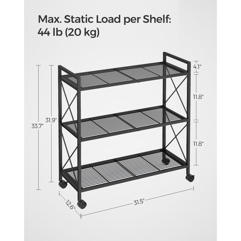 80cm W Shelving Unit with Wheels