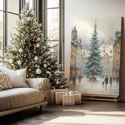 «Christmas Eve Glow», reproduction d'art sur toile
