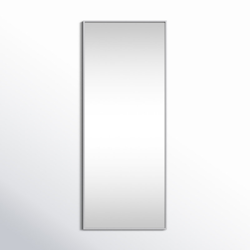 Sabine Metal Rectangle Wall Mirror, 60" x 24", Silver