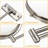 Wall Mounted Makeup Mirror  Magnification 8'' Two-Sided Swivel Extendable Bathroom Mirror  Finish