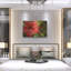 «Red Hibiscus» par Don Spears, art mural en métal-733425128