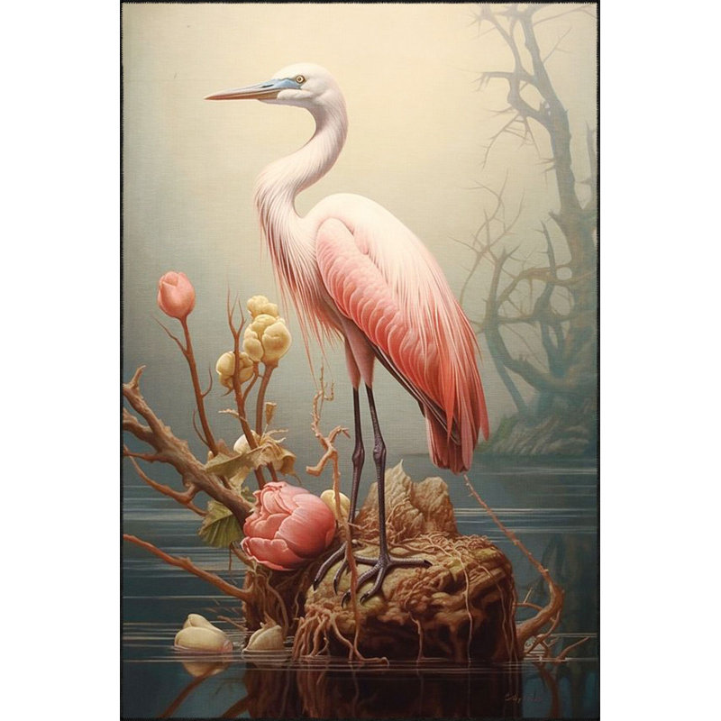 Tapis lavable à la machine Swan, Sous-tapis carré 3 pi 3 po inclus