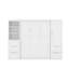 Grand lit escamotable avec tiroirs et tablettes-123076677