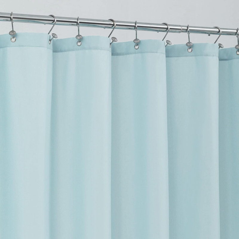 Doublure de rideau de douche en tissu imperméable de qualité supérieure avec aimants - Doux, durable et lavable à la machine - Doublure de douche en polyester de qualité hôtel